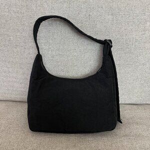 BAGGU Mini Nylon Shoulder Bag (Black)